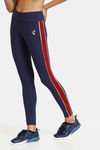 Zelocity Mid Rise Quick Dry Leggings - Evening Blue — thumbnail 1